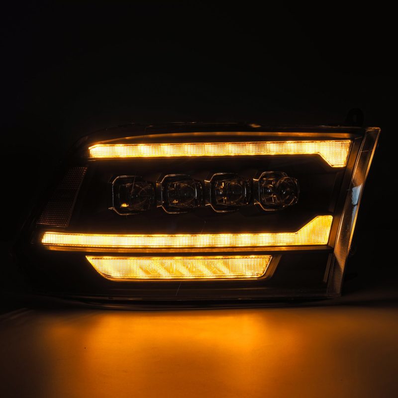 AlphaRex 09-18 Ram 2500 NOVA LED Proj Headlights Plank Style Chrome w/Activ Light/Seq Signal/DRL 880556 *Discontinued