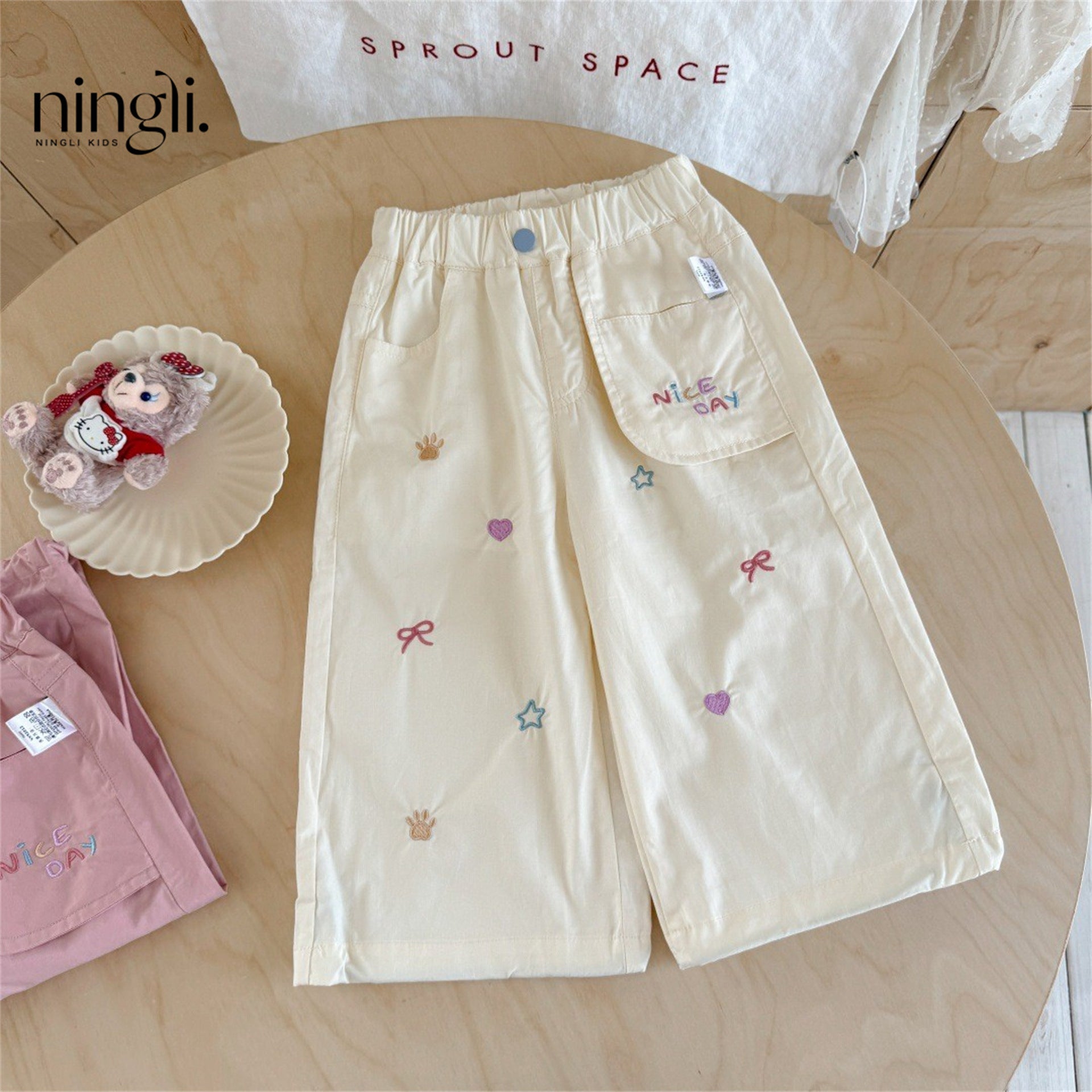 Girls' Workwear Children's Straight-leg Pants Western-style And Fashionable