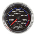 AutoMeter Gauge Nitrous Press 2-5/8in. 1600PSI Stepper Motor W/ Peak & Warn Cobalt 7974