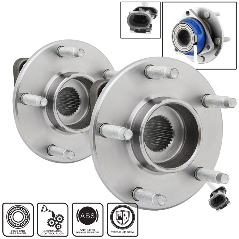 SPYDER xTune Wheel Bearing and Hub Chevy Corvette 97-08 - Rear Left and Right BH-512153-53 9939358