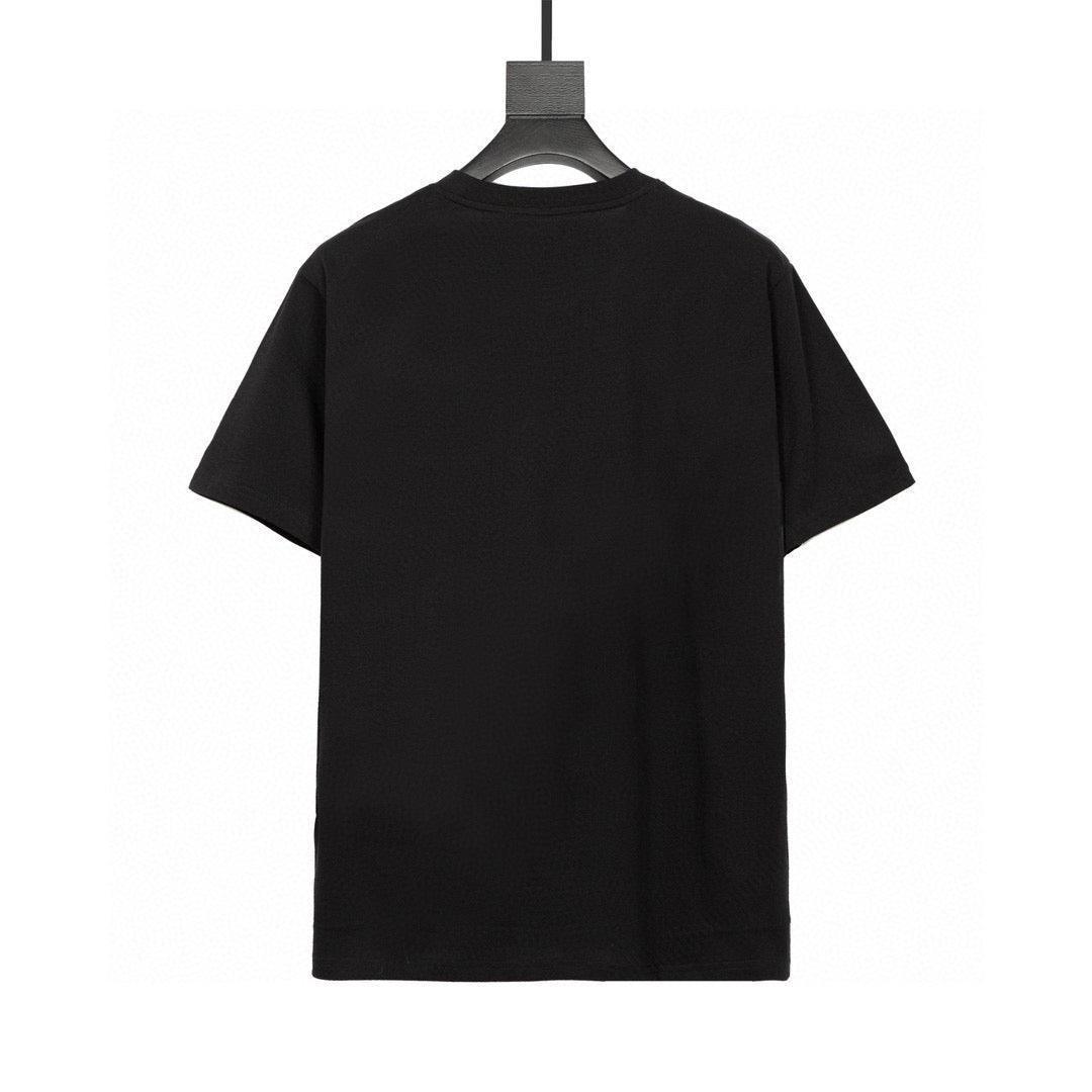 Burberry T-Shirt Without Collar 'Black & Beige'