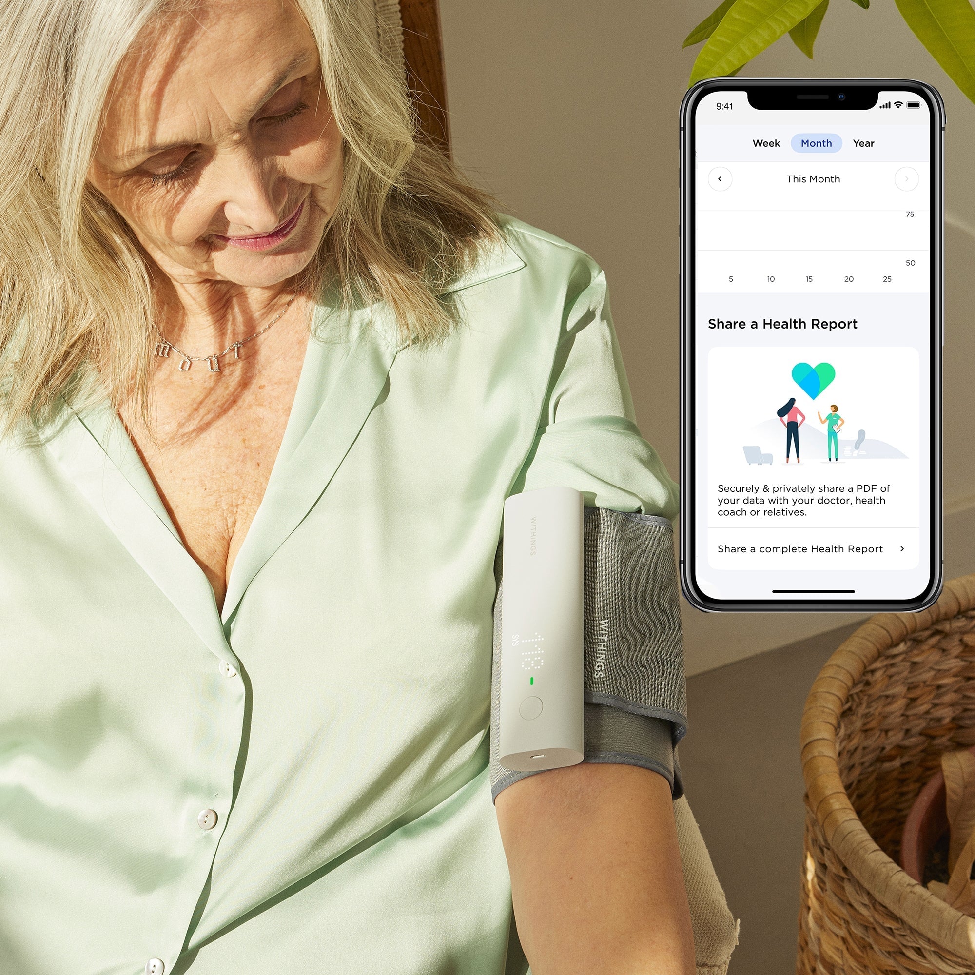 Withings Smart Blood Pressure Monitor WPM05-ALL-INTER