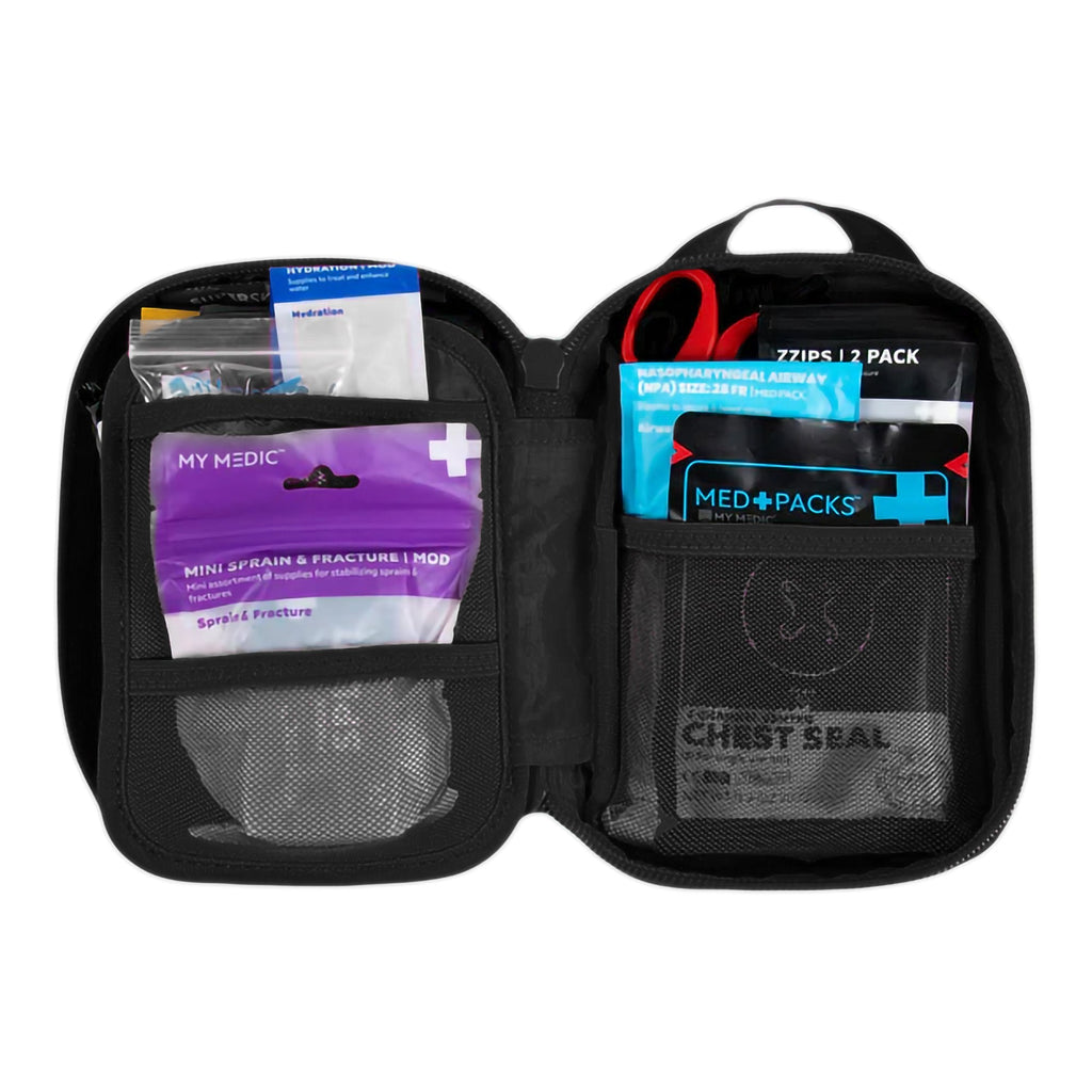 My Medic™ MyFak Mini Standard First Aid Kit, Black MM-KIT-U-MFK-MINI-V2-BLK-STN