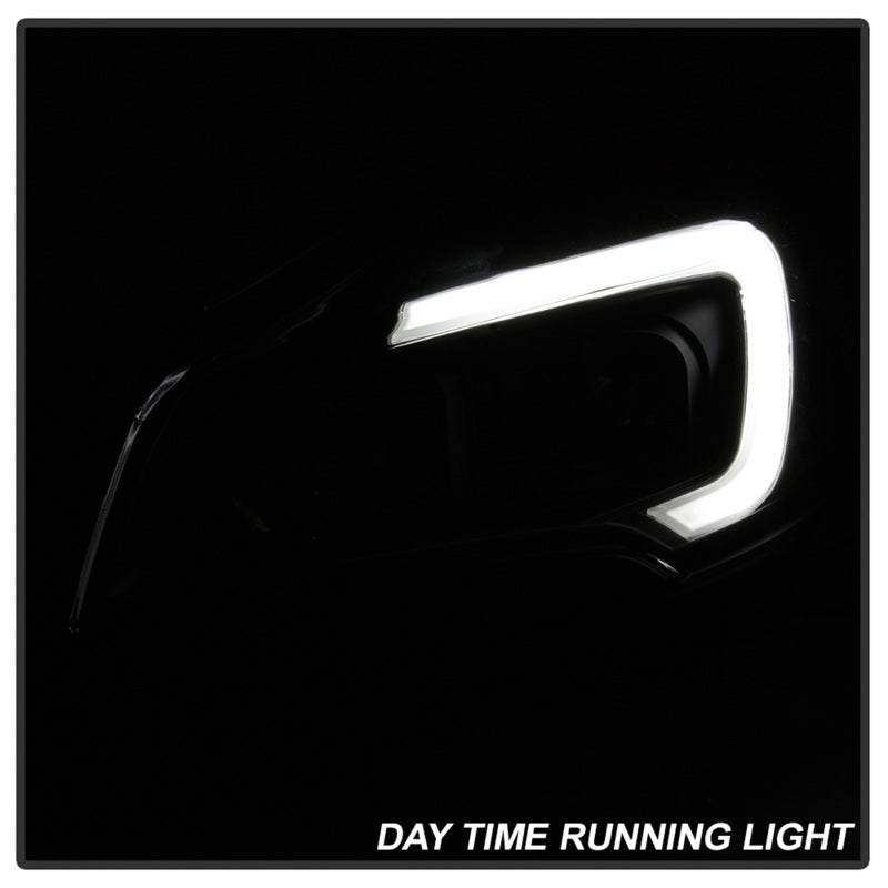 SPYDER xTune 13-16 Ford Escape LED Light Bar Halogen Projector Headlights - Black (PRO-JH-FESCA13-LB-BK) 9042904