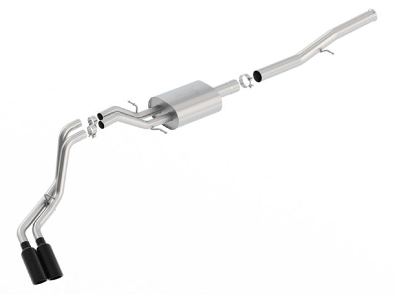 Borla 14+ Chevy Silverad1500 EC STD/CC Short 143.5in WB ATAK Cat-Back Exhaust w/ Black Chrome Tip 140577BC