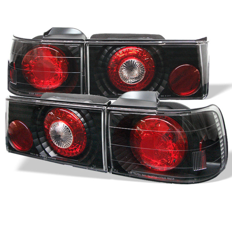 SPYDER Honda Accord 90-91 4Dr Euro Style Tail Lights Black ALT-YD-HA90-BK 5004031