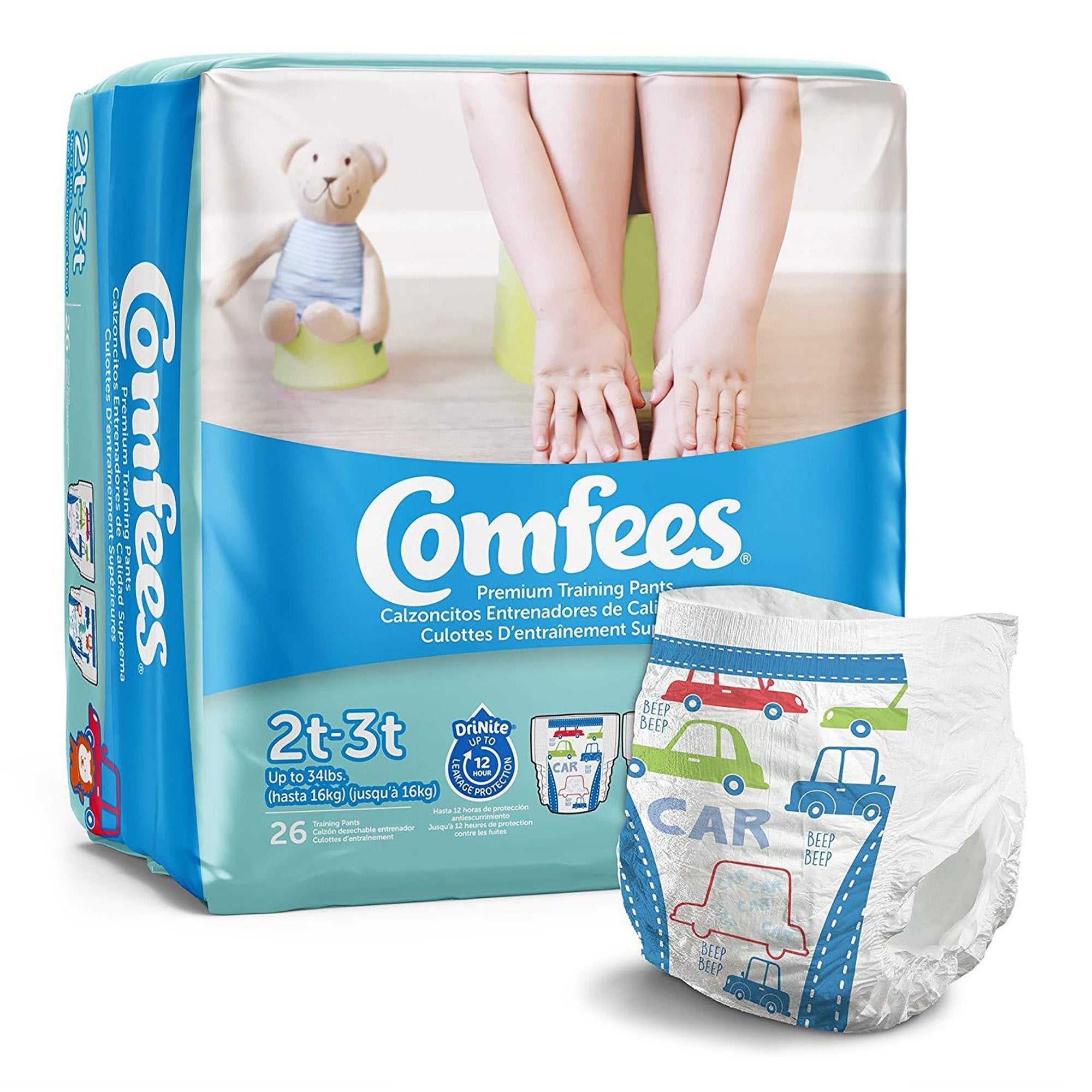 Attends Comfees® Training Pants, 12-Hour Protection, Male Toddler CMF-B2