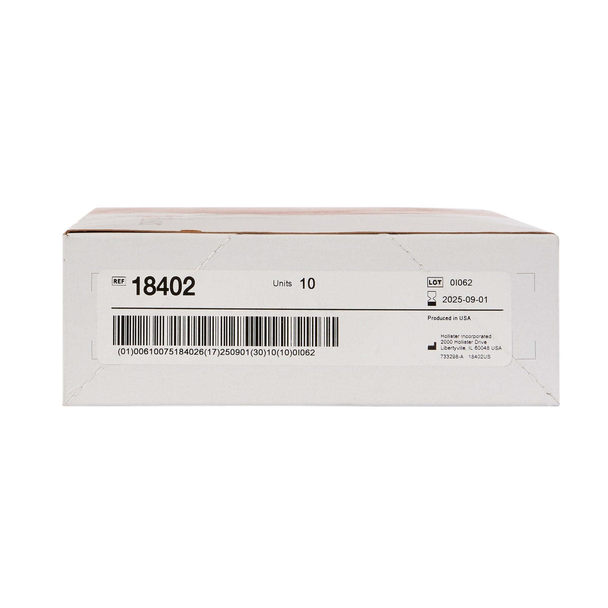 New Image™ 18402 Two-Piece Transparent Urostomy Pouch, 44 mm Flange, Green Match 18402