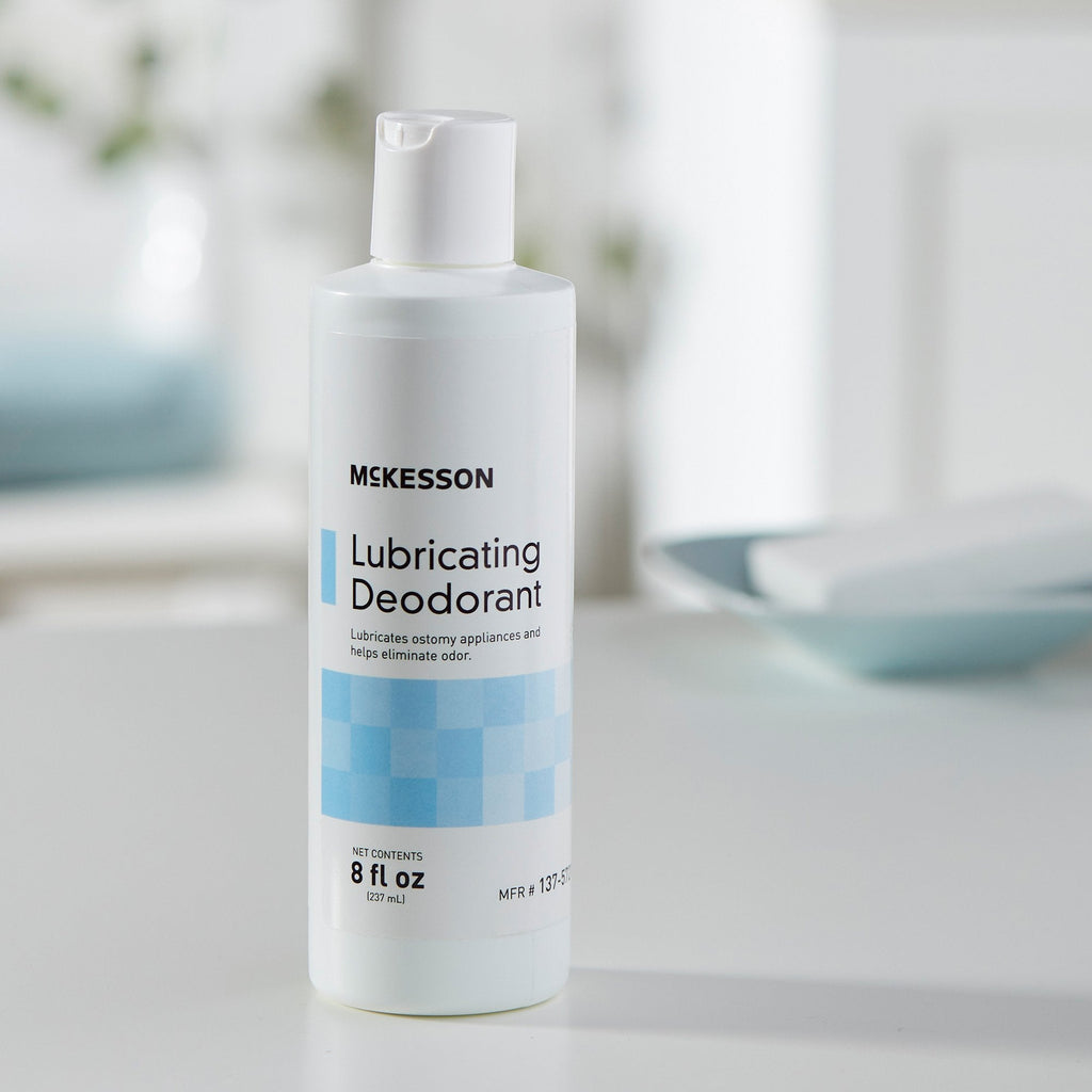 McKesson Lubricating Ostomy Appliance Deodorant, 8-ounce squeeze bottle 137-5721