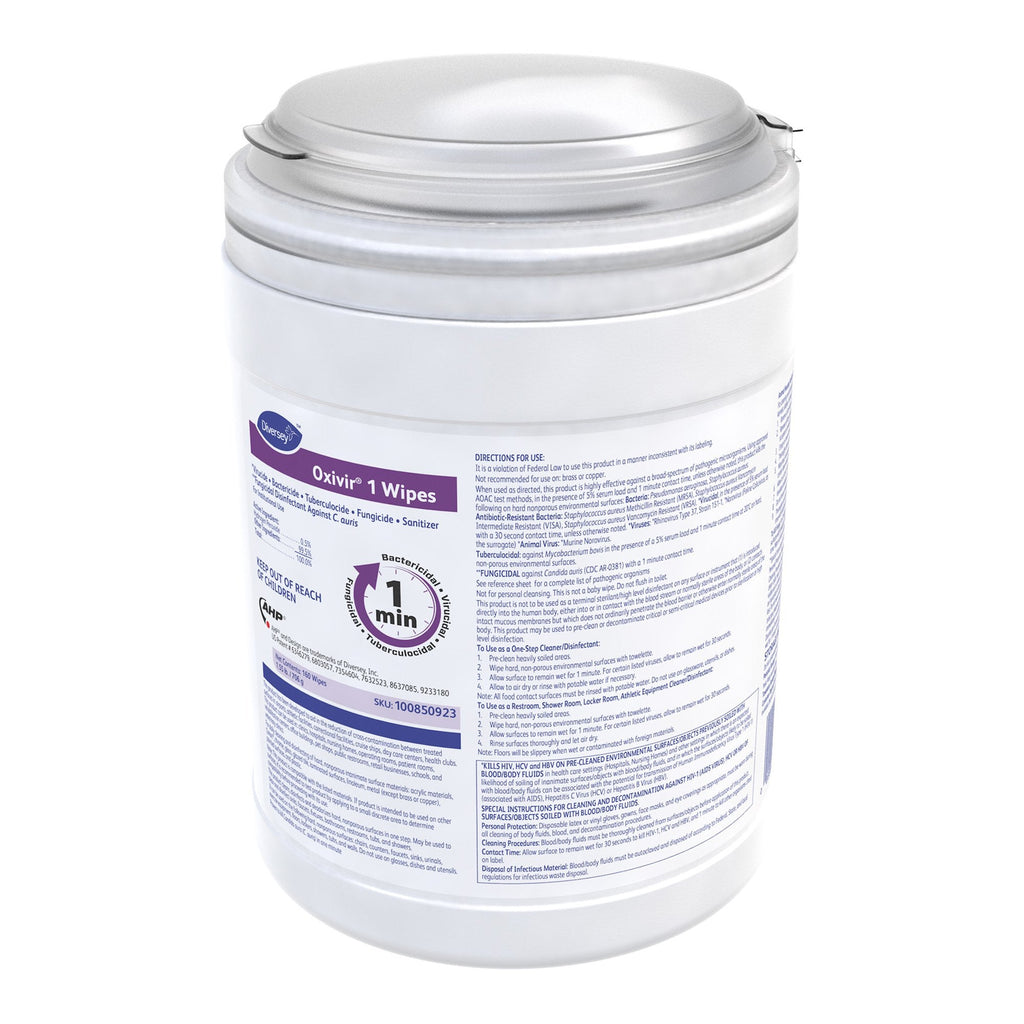 Oxivir® 1 Surface Disinfectant Cleaner Wipes, Canister, 160 ct. 100850923