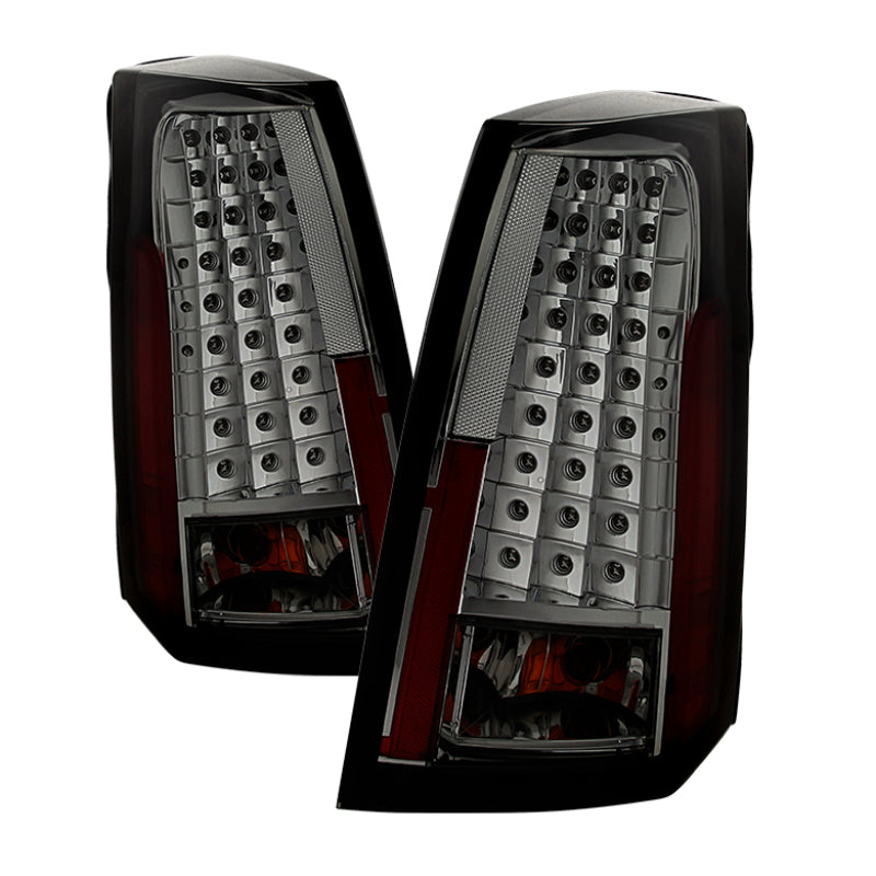 SPYDER Xtune Cadillac CTS 03-07 (Fits On US And Canadian Spec) LED Tail Lights Smoked ALT-JH-CACTS03-LED-SM 9033858