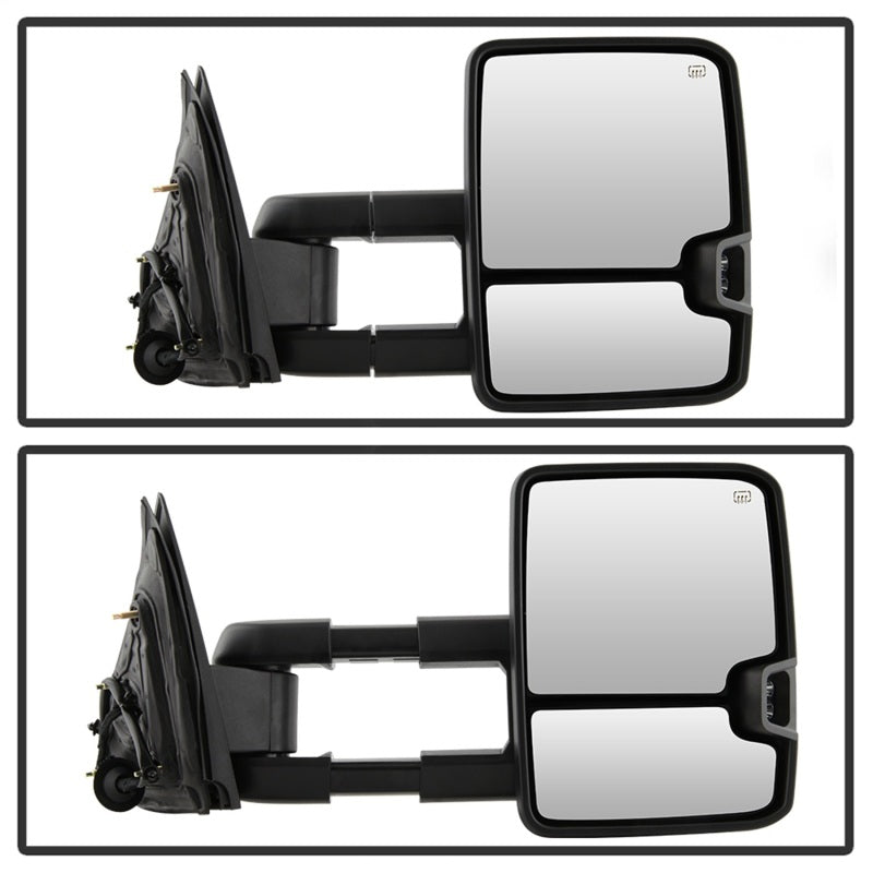 SPYDER xTune Chevy Silverado 14-16 Heated Amber LED Signal Mirror Chrome MIR-CSIL14S-G3C-PWH-AM-SET 9936777