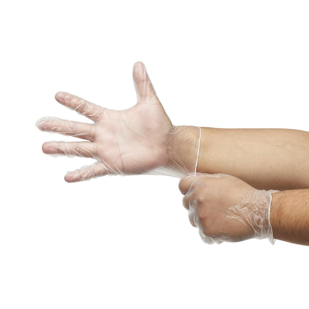 McKesson Confiderm® Vinyl Exam Glove, Extra Large, Clear 14-170
