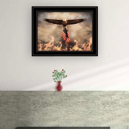 "Blaze of Glory" Framed Wall Art by Lori Deiter | Bold Nature Print, Black Frame