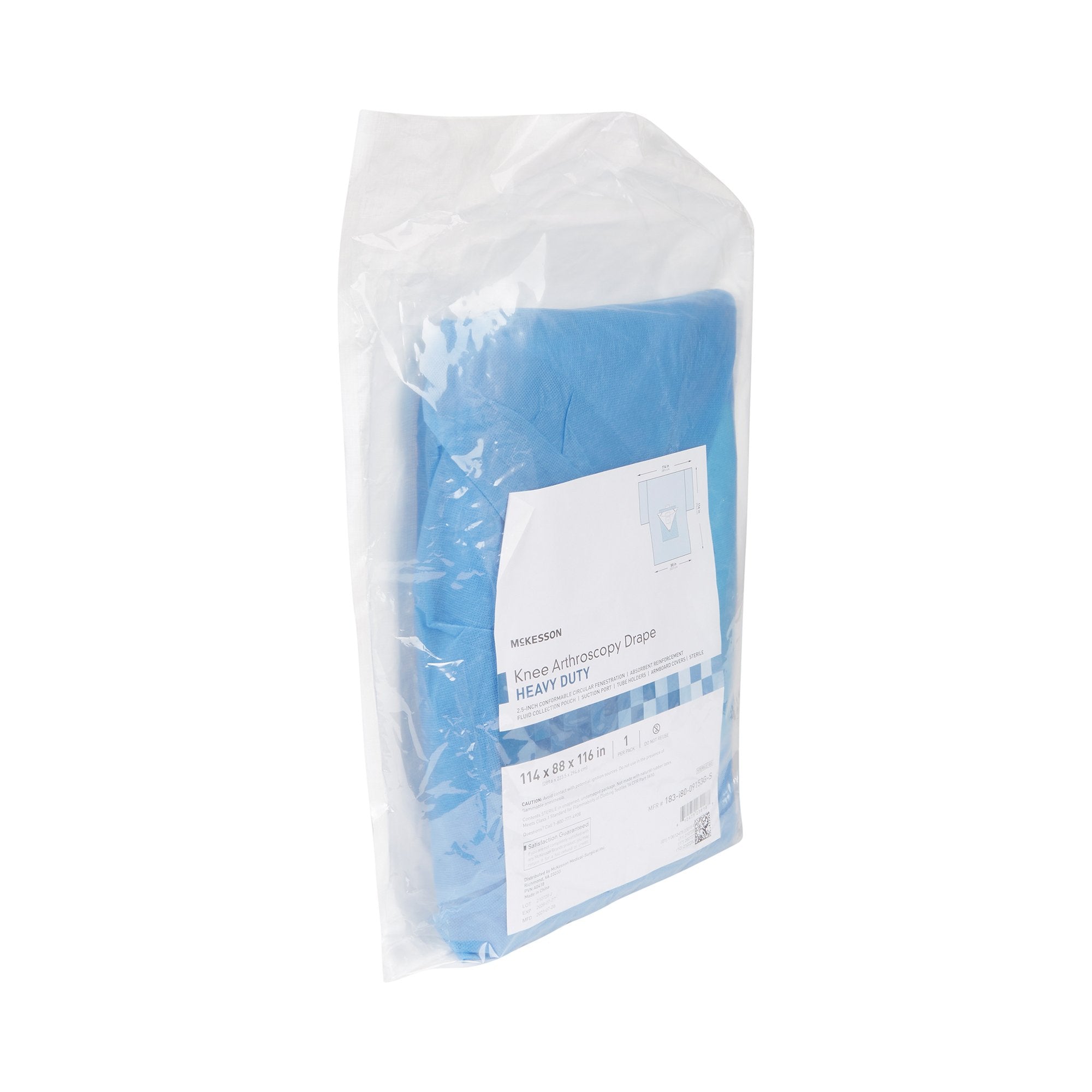 McKesson Sterile Heavy-Duty Knee Arthroscopy Drape, 114 x 88 x 116 Inch 183-I80-09153G-S