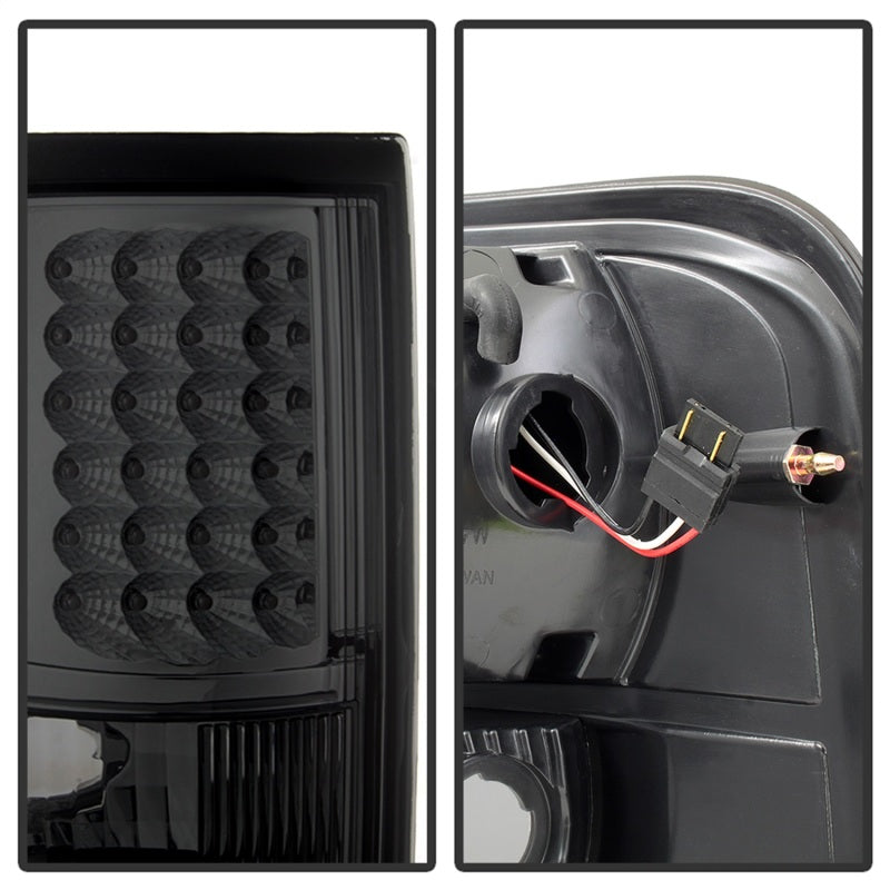 SPYDER Xtune Ford F150 Styleside 04-08 (Not Fit Heritage & SVT) LED Tail Lights Smoke ALT-ON-FF15004-LED-SM 5012920