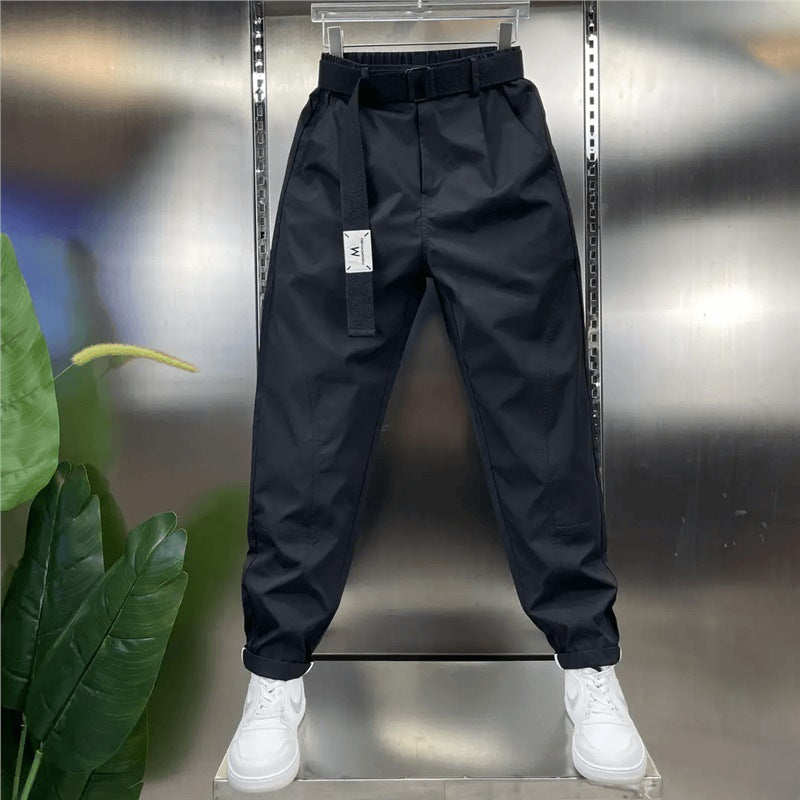 Trendy Relaxed-fit Versatile Patchwork Cropped Pants