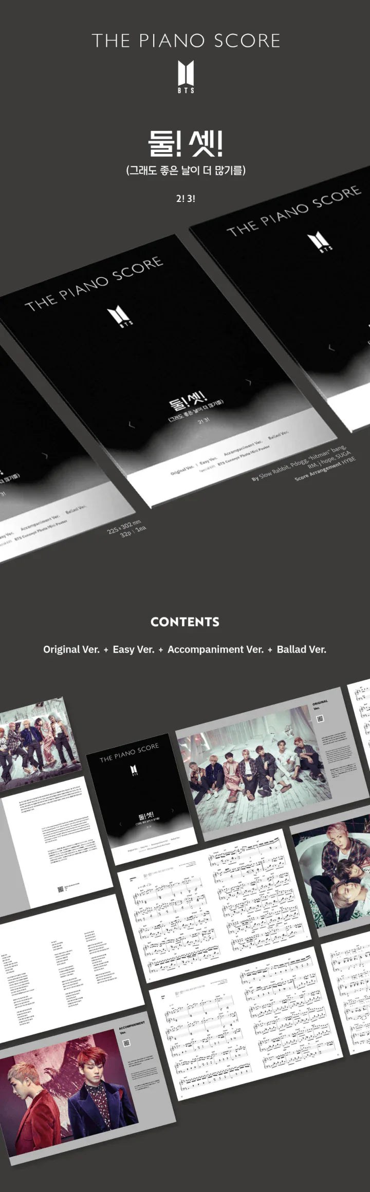 BTS - The Piano Score : 2! 3!