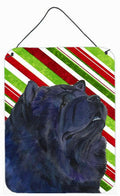 Chow Chow Candy Cane Holiday Christmas Wall or Door Hanging Prints Aluminum Metal Sign Kitchen Wall Bar Bathroom Plaque Home Decor Front Door Plaque, 12x16, Multicolor