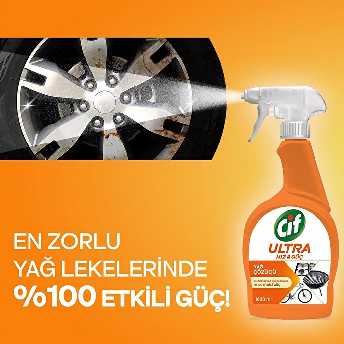 Cif Ultra Grease Remover Spray 1000ml - Powerful Cleaning Solution