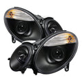 SPYDER Mercedes Benz E-Class 03-06 Projector Headlights Halogen Model Only - Blk PRO-YD-MBW21103-BK 5042170