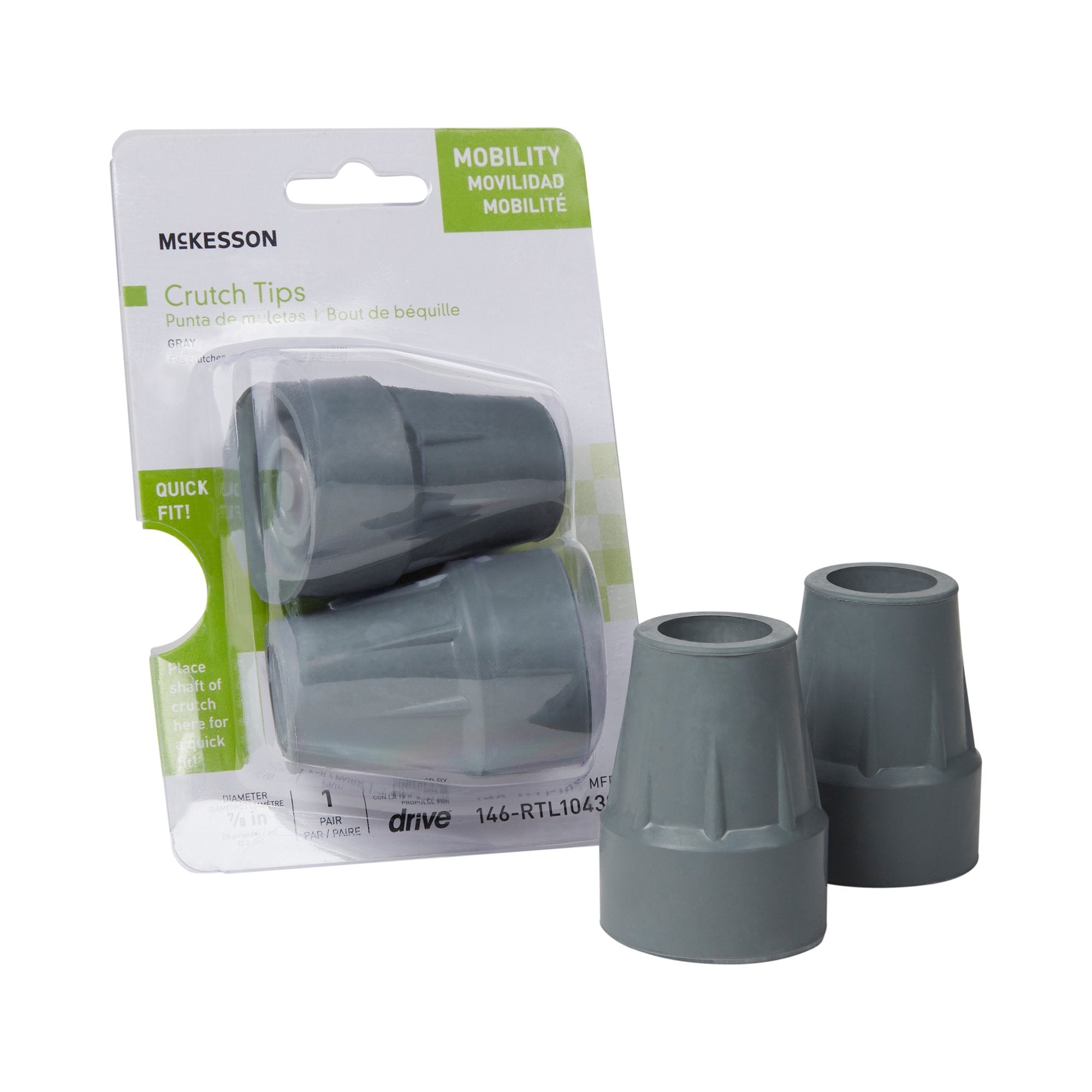 McKesson Crutch Tips 146-RTL10439B