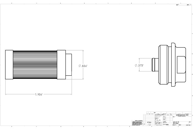 Aeromotive SS Series 100-Micron Fuel Filter
