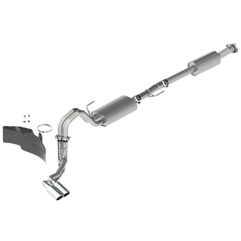 Ford Racing 21-22 F-150 2.7L/3.5L/5.0L Side Exit Touring Exhaust - Chrome Tips M-5200-FTCS