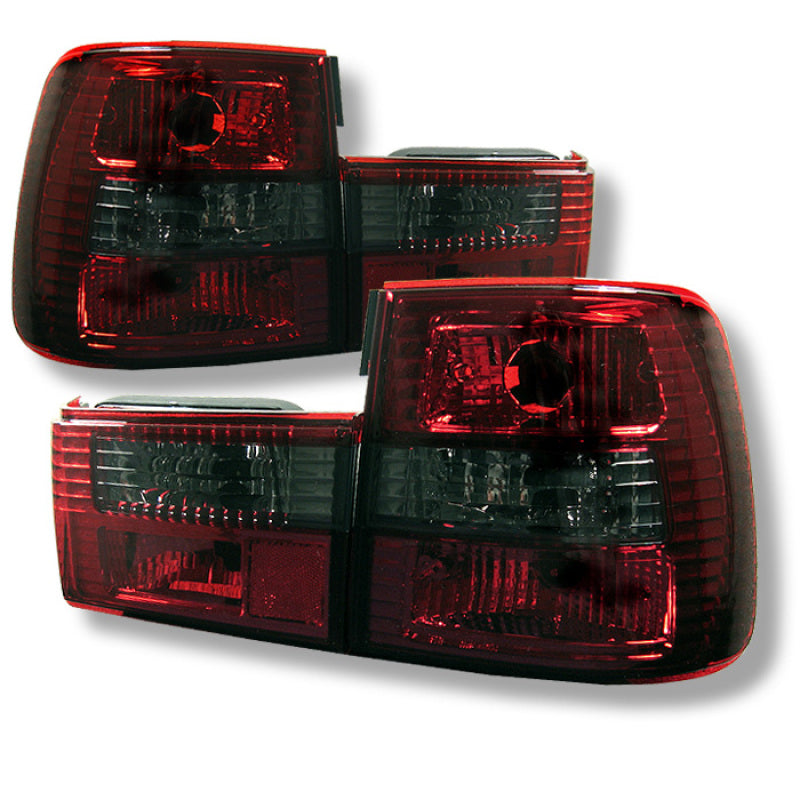 SPYDER BMW E34 5-Series 88-95 Euro Style Tail Lights Red Smoke ALT-YD-BE3488-RS 5000507