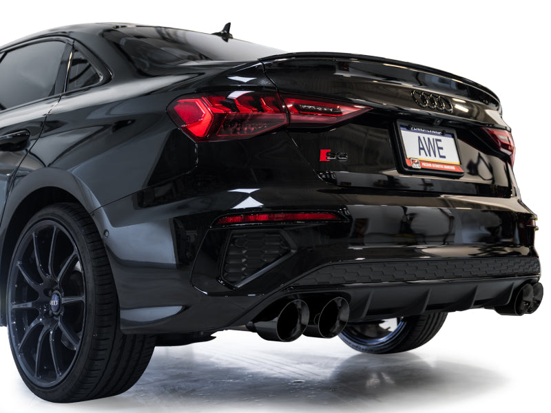 AWE Tuning AWE 22-24 Audi 8Y S3 Track Edition Exhaust  - Diamond Black Tips 3020-43897