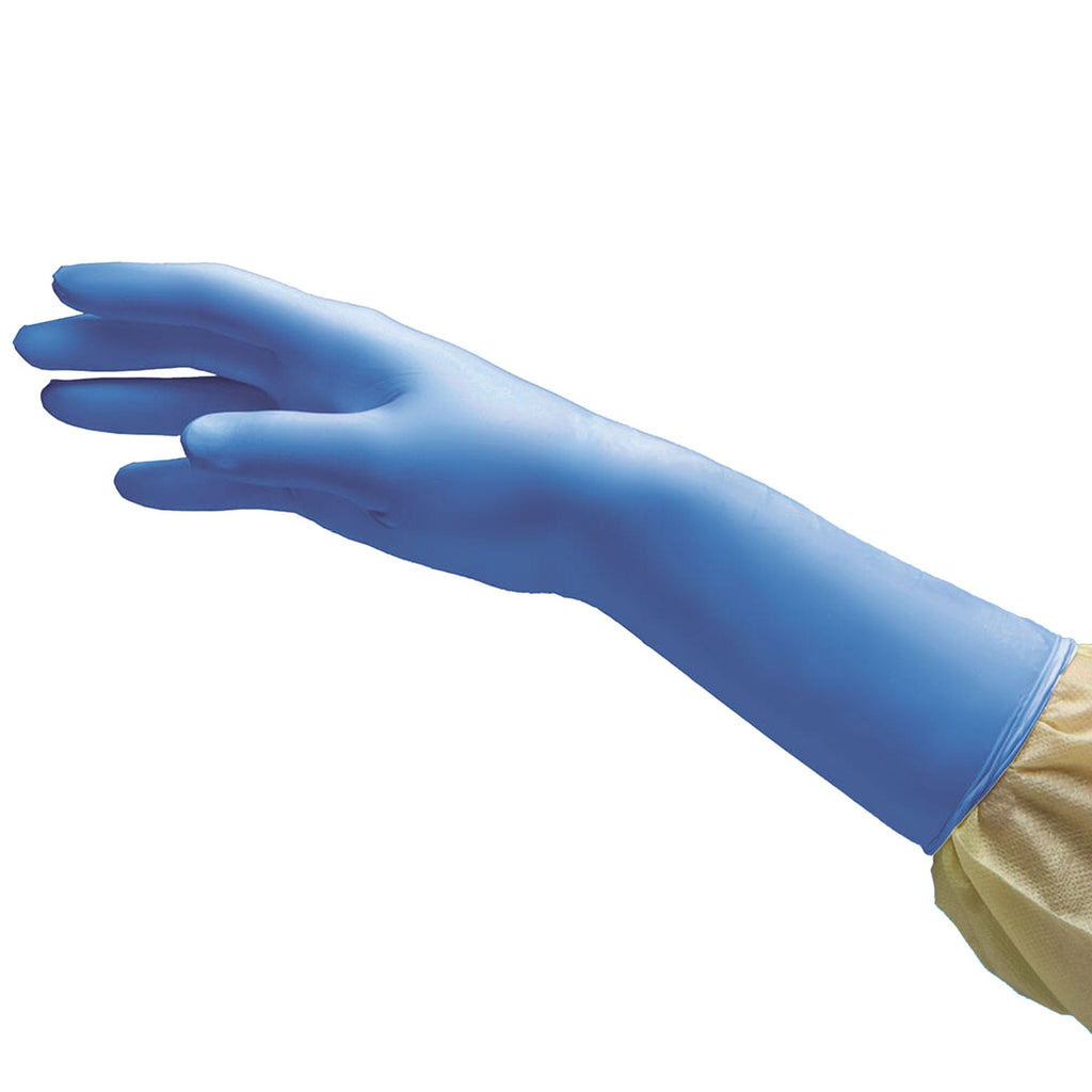 NitriDerm® EC Nitrile Extended Cuff Length Exam Glove, Small, Blue 114100