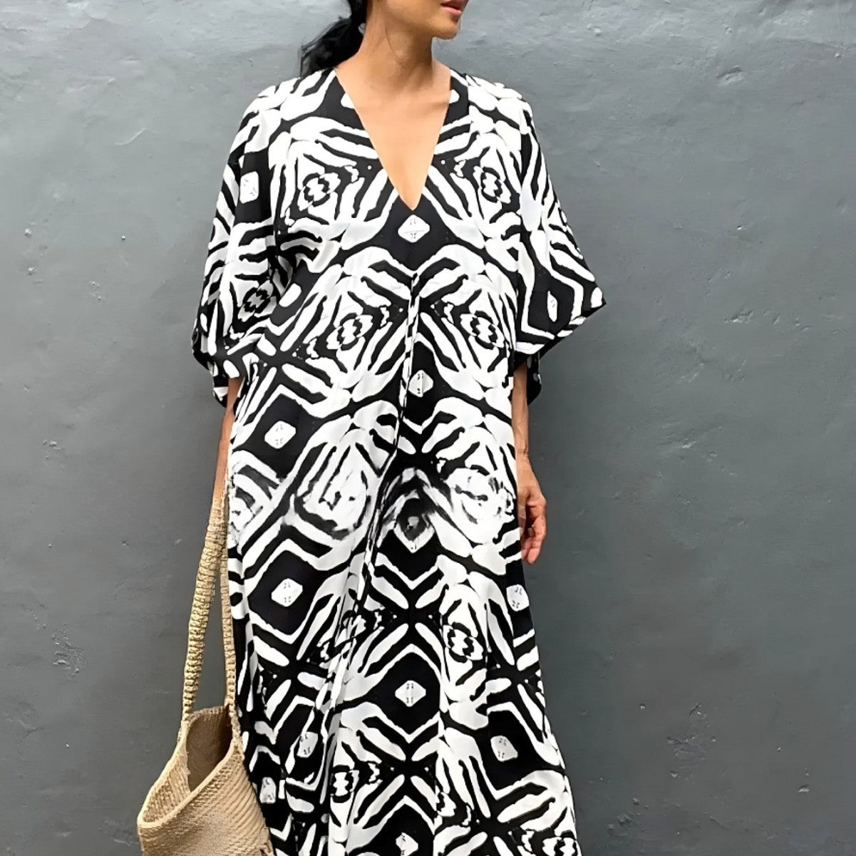 Drawstring Beach Cover-up Sun Protection Clothing Blouse