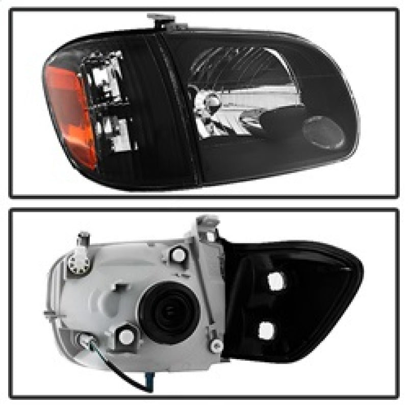 SPYDER Xtune Toyota Tundra Double Cab 05-06 OEM Style Headlights & Corner Lights Black HD-JH-TTUN05-AM-BK 9034336
