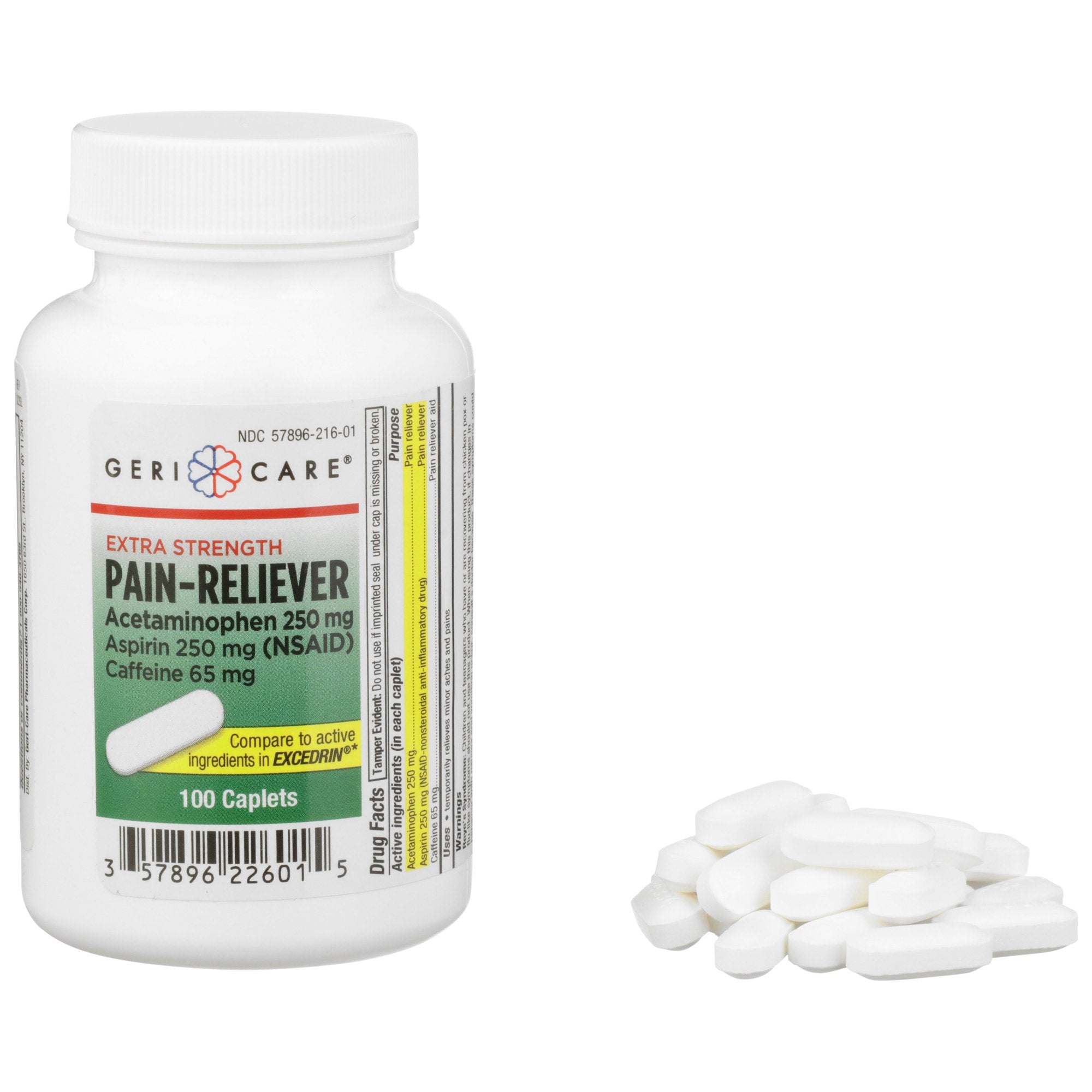 Geri-Care® Acetaminophen / Aspirin / Caffeine Pain Relief 226-01-GCP