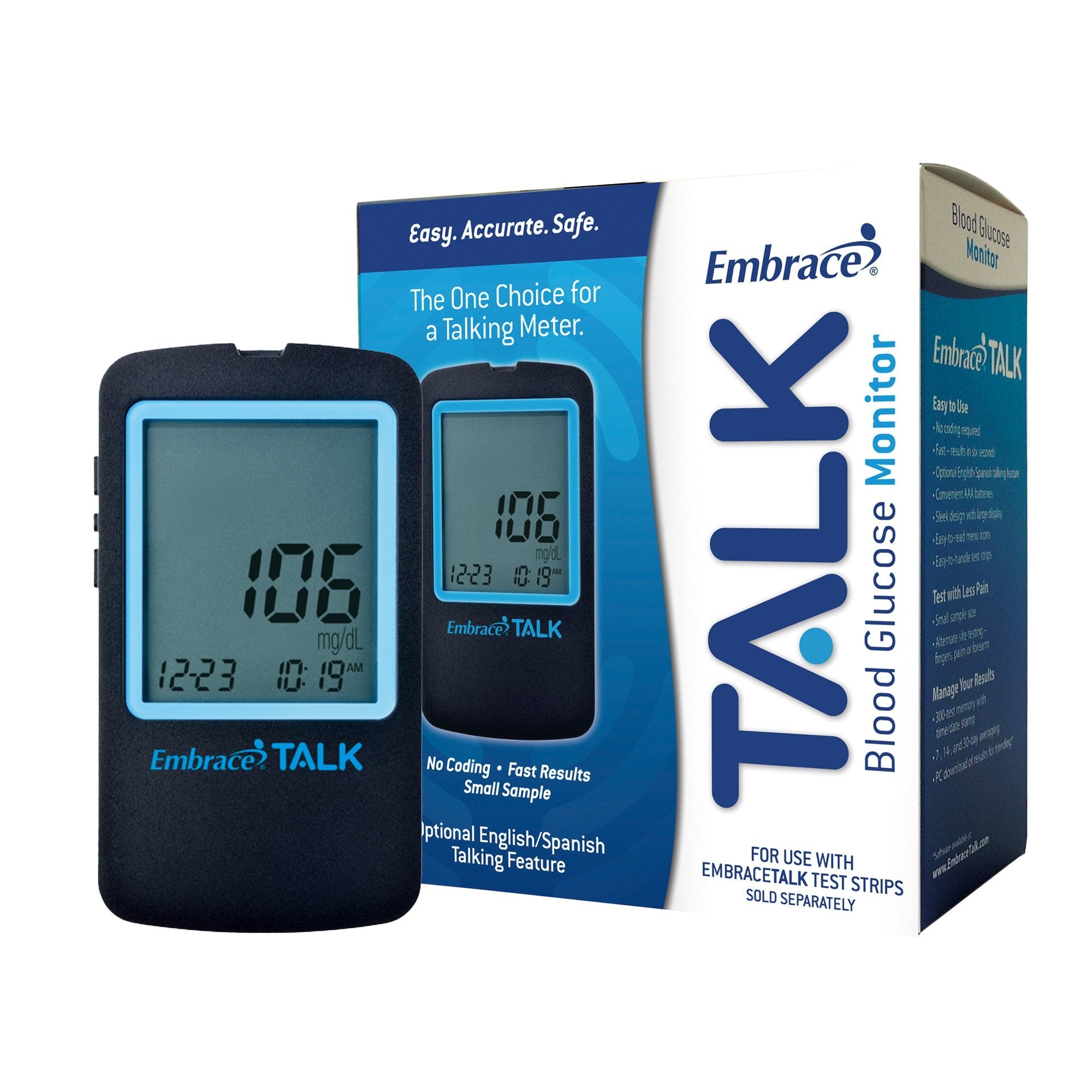 Omnis Health Embrace No Code Talking Meter APX03AB0300