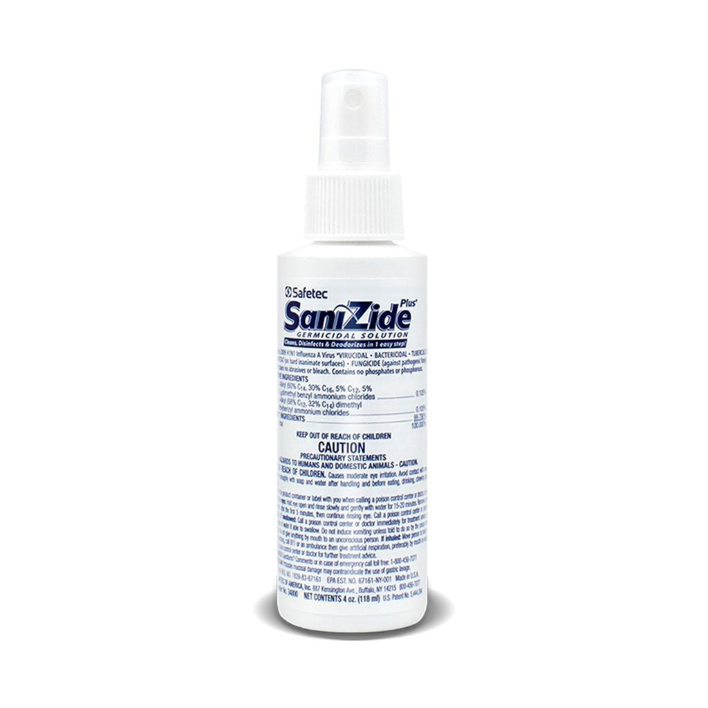 SaniZide Plus® Surface Disinfectant Cleaner, 4-ounce bottle 34800