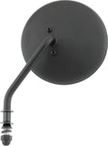 Bikers Choice Black 4 Inch Round Mirror Short Left Universal 482775