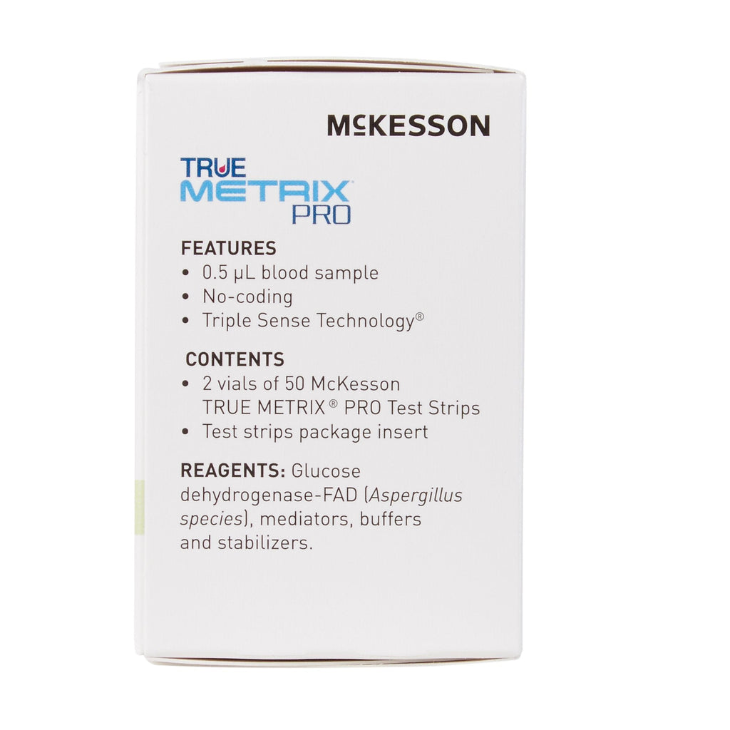 McKesson True Metrix Pro Test Strips for Blood Glucose 06-R3051P-01