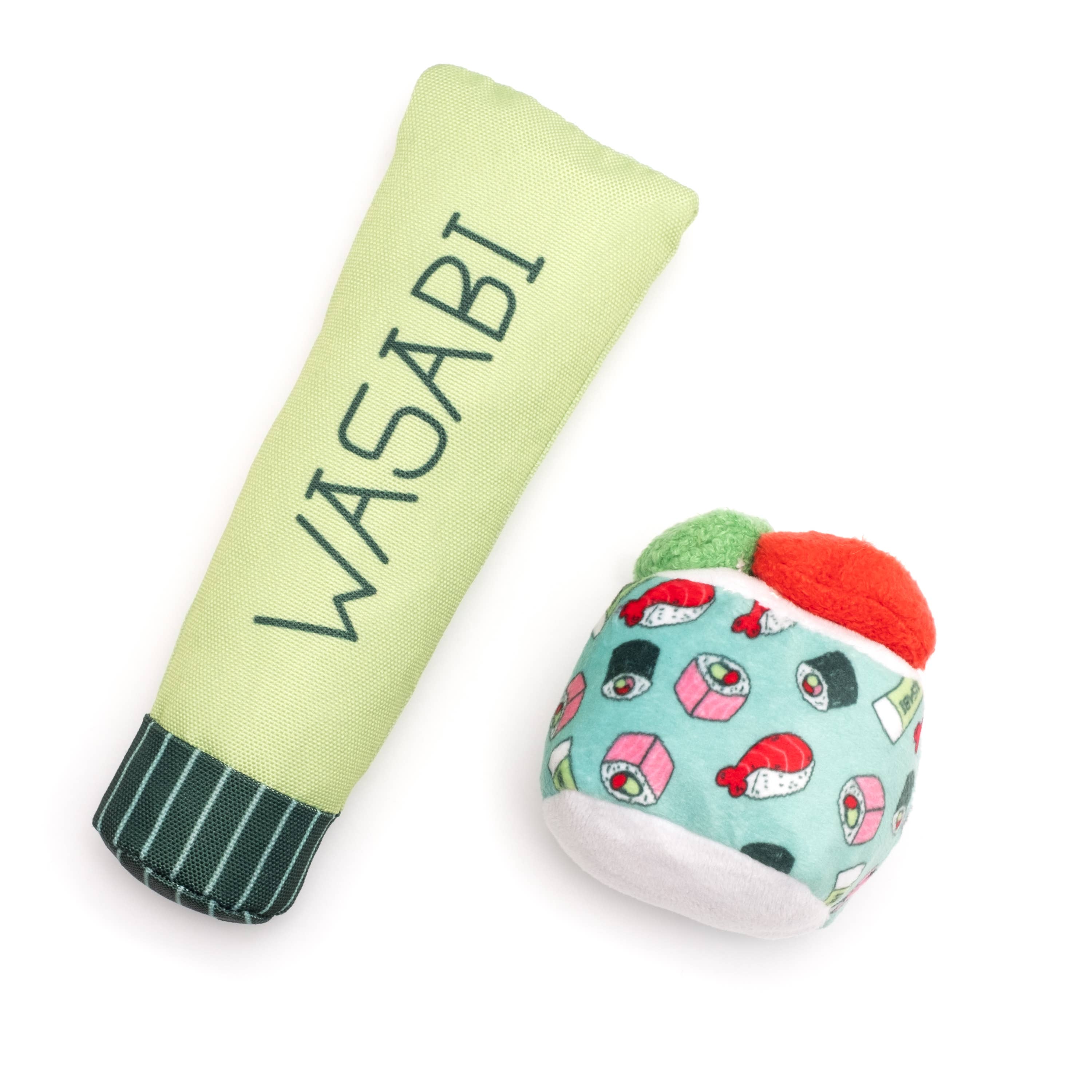 🍣 Wasabi & Sushi Cat Toy Set