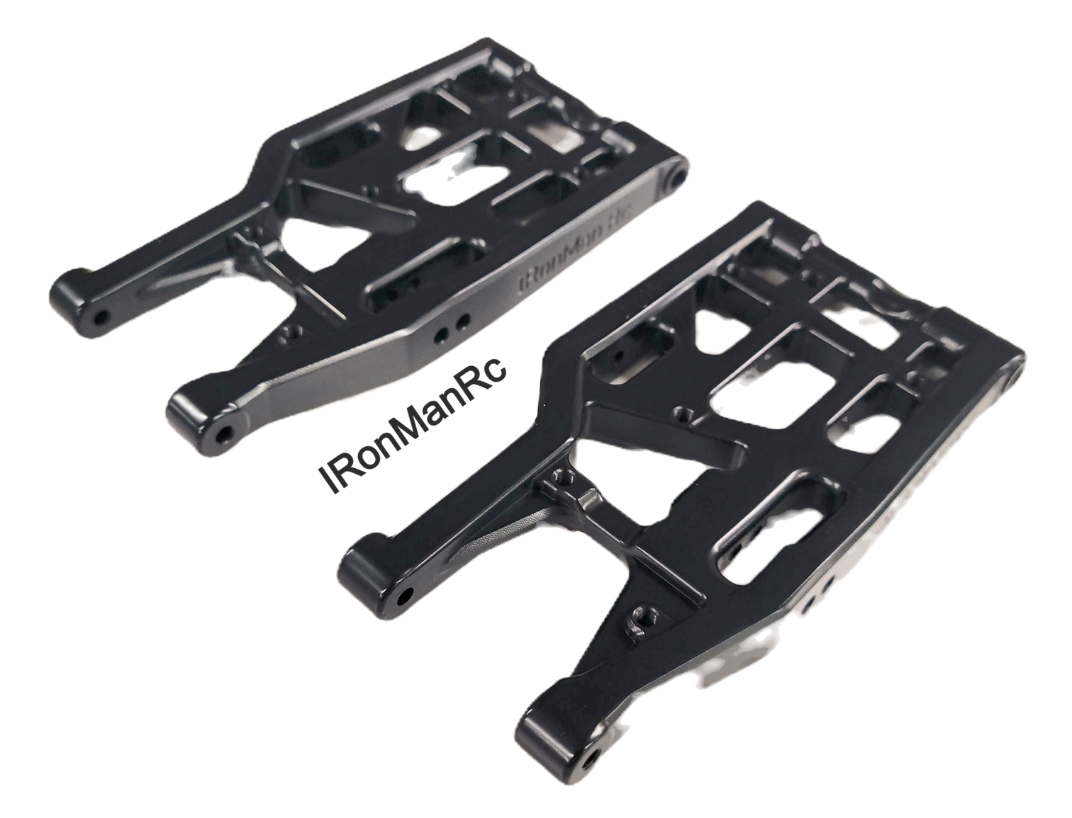 RonManRc Hobao Vte2 REAR Aluminum Lower A-Arms * CANDY BLACK *
