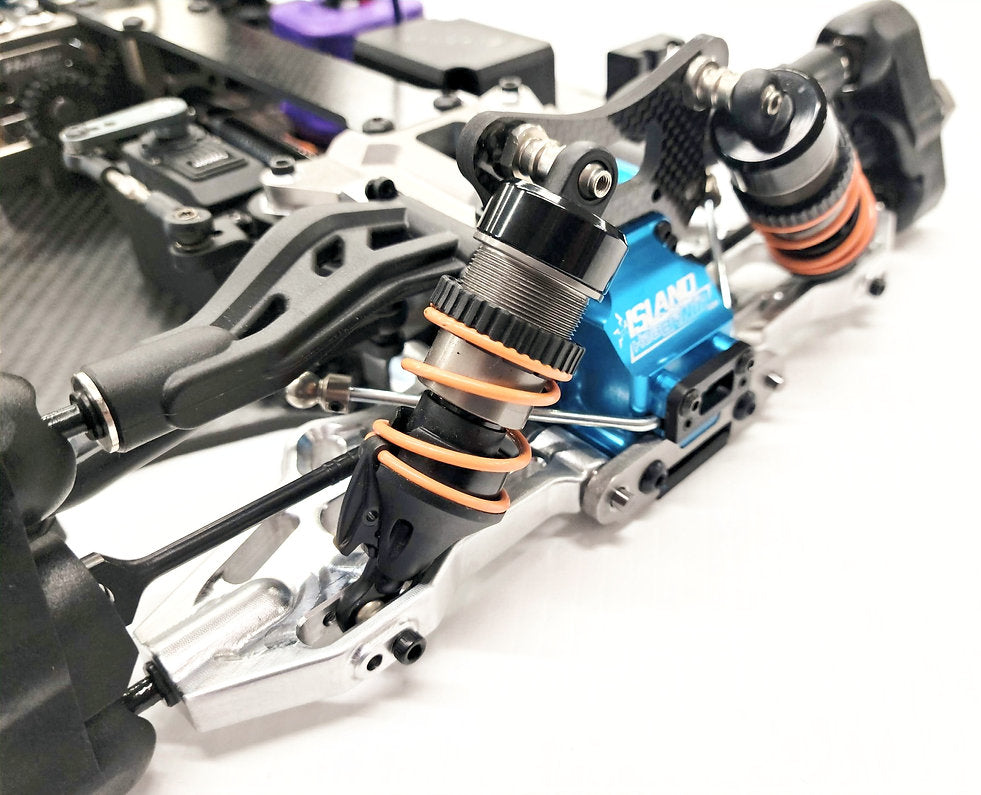 IRonManRc Hobao Vte2 Front Aluminum Lower A-Arms * BILLET CHROME *