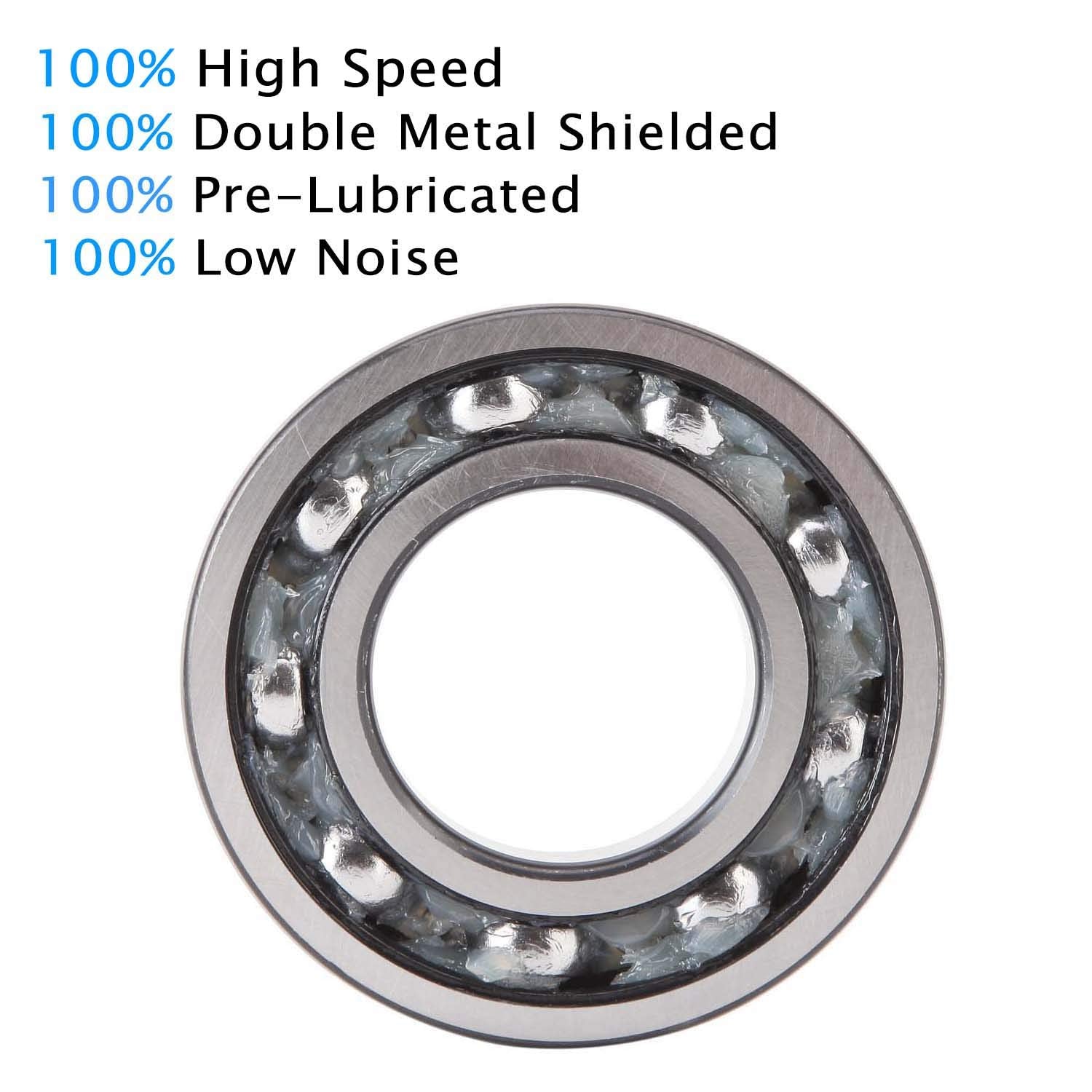 IRonManRc 5x11x4mm Sealed Bearings Pre-Lubricated and Double Rubber Sealed (4)