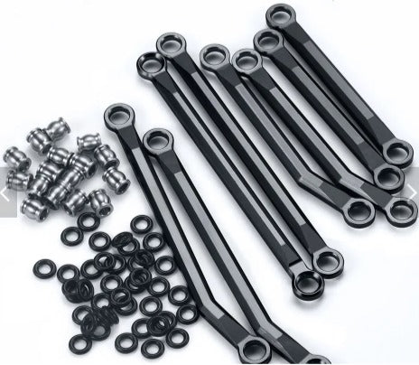 IRonManRc TRX4M Aluminum High Clearance Chasis Links Set BLACK
