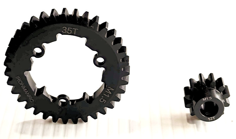 IRonManRc XMAXX M1.5 20T/35T GEAR PINION SET FOR TRAXXAS 1/5 SCALE XMAXX