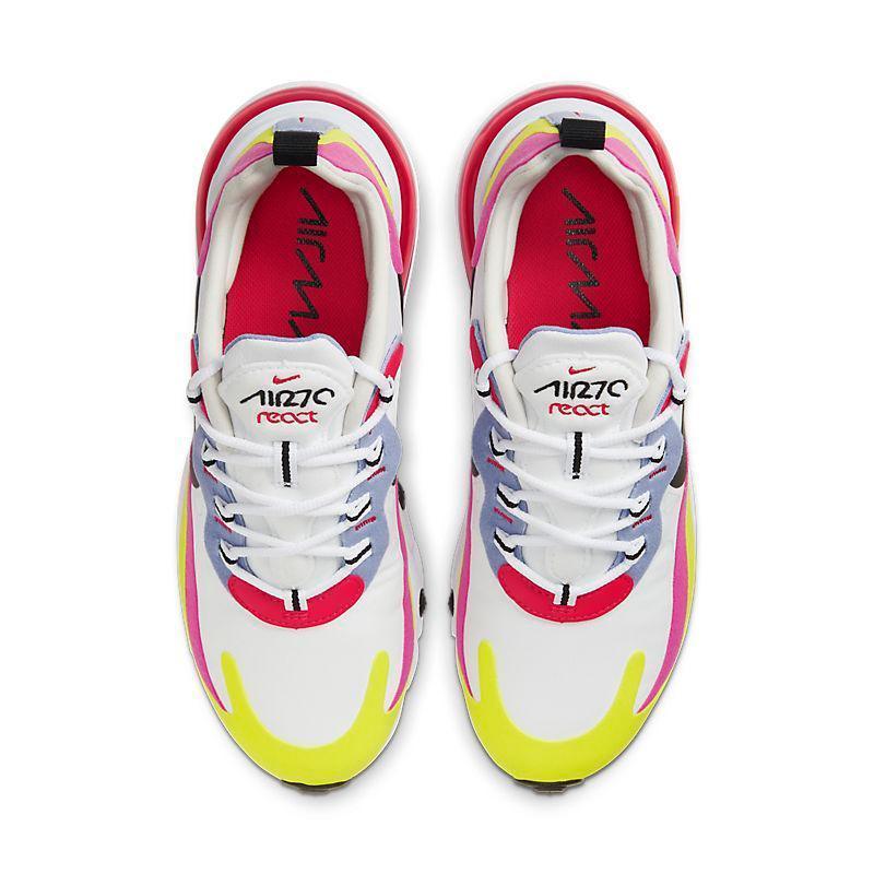 Nike Air Max 270 React 'White Pink Yellow'