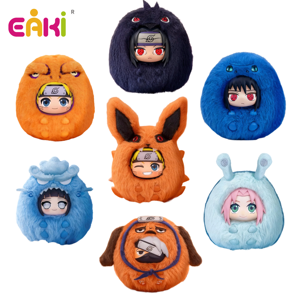 EAKI Naruto Shippuden Cute Dudu Series Plush Keychain Blind Box