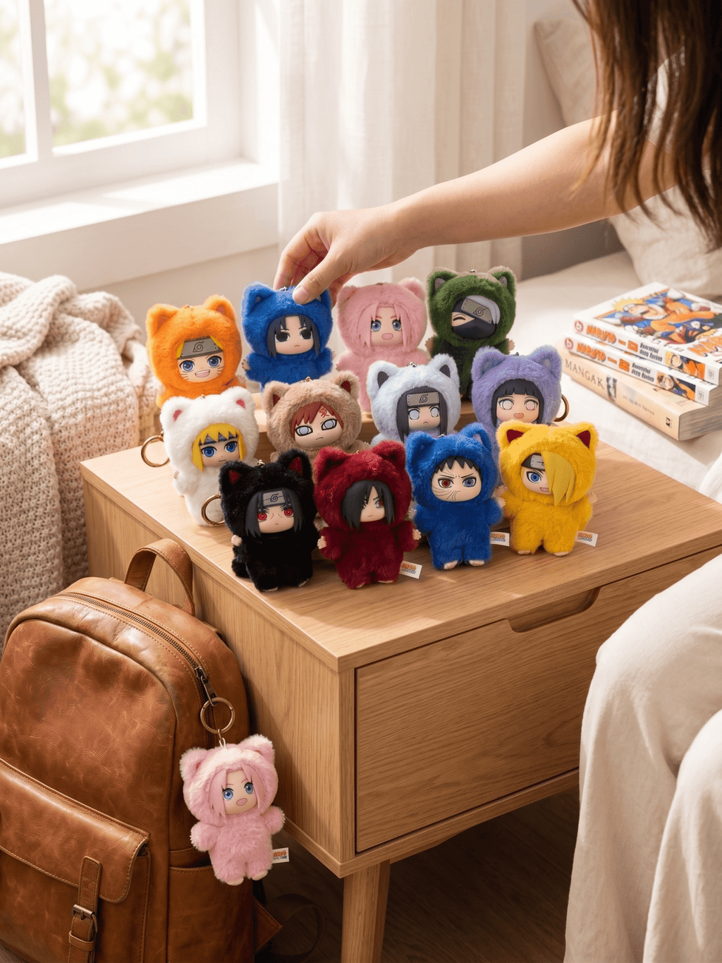 EAKI Naruto Shippuden Kitten Land Series Blind Box Plush Collection
