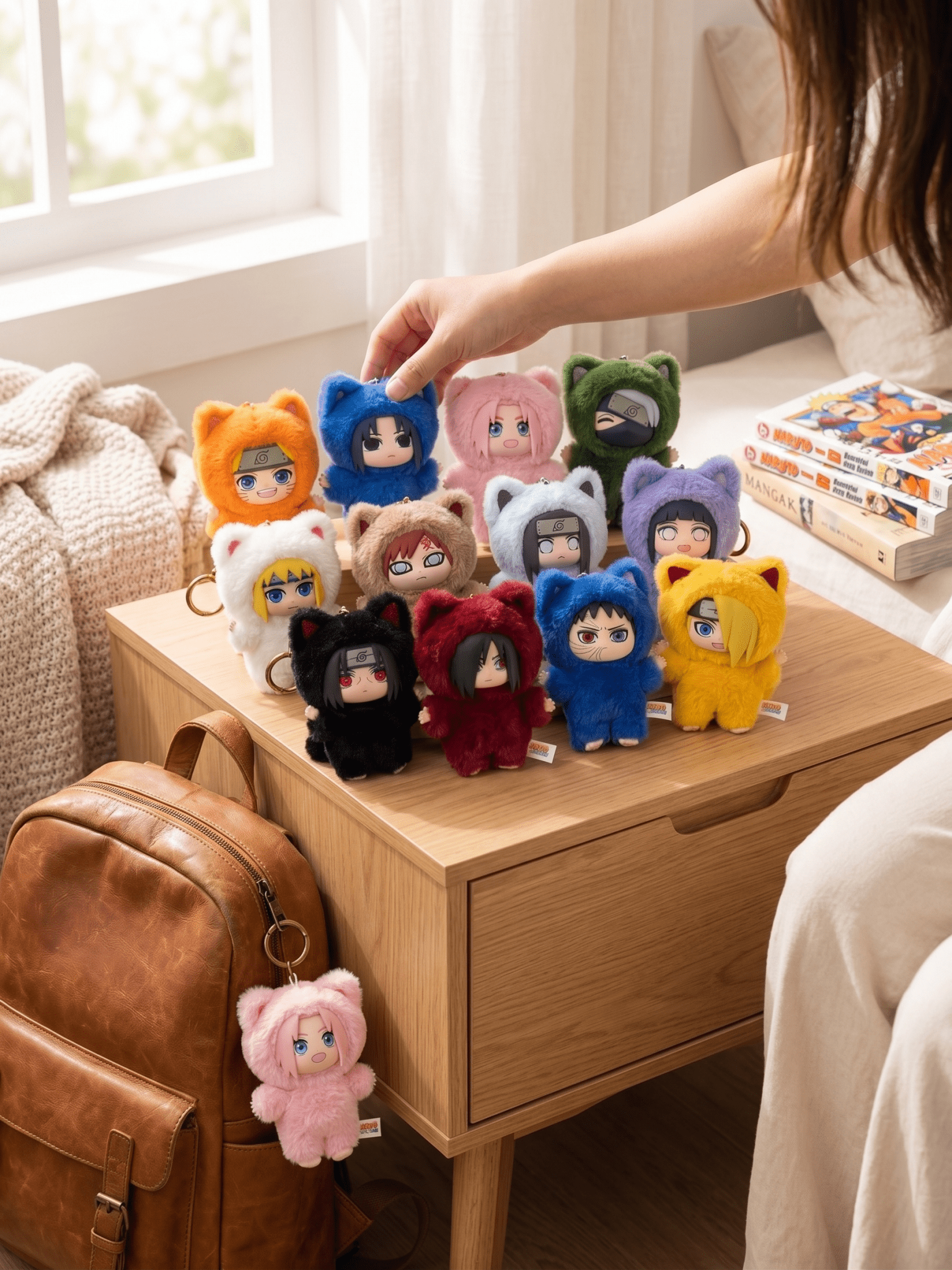 EAKI Naruto Shippuden Kitten Land Series Blind Box Plush Collection