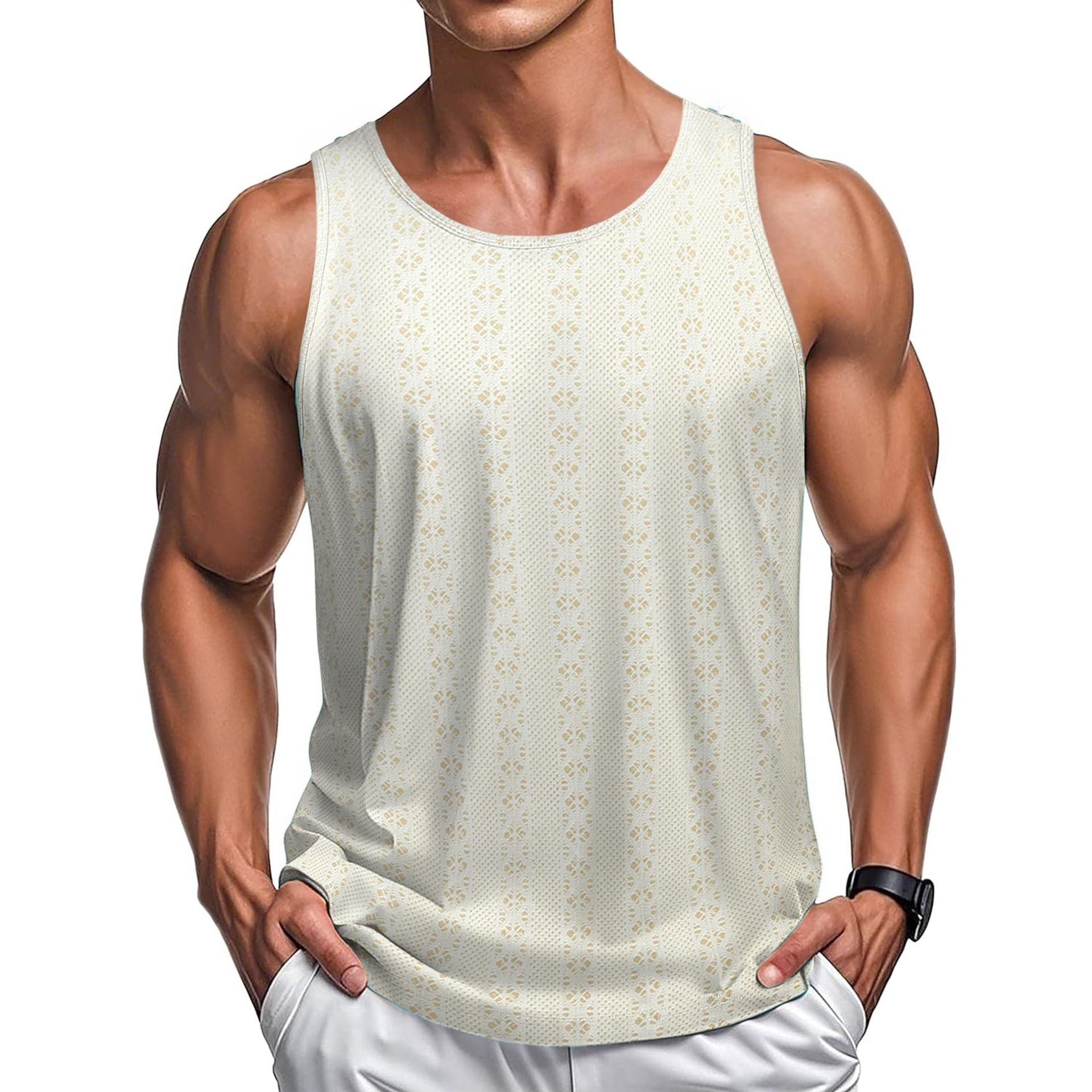 Round Neck Casual Beach Style Loose Vest