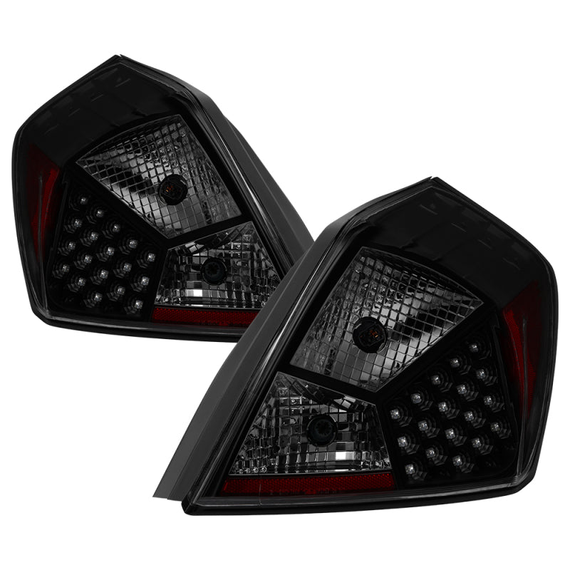 SPYDER xTune Nissan Altima 07-12 Sedan LED Tail Lights - Black Smoked ALT-JH-NA07-4D-LED-BSM 9039508